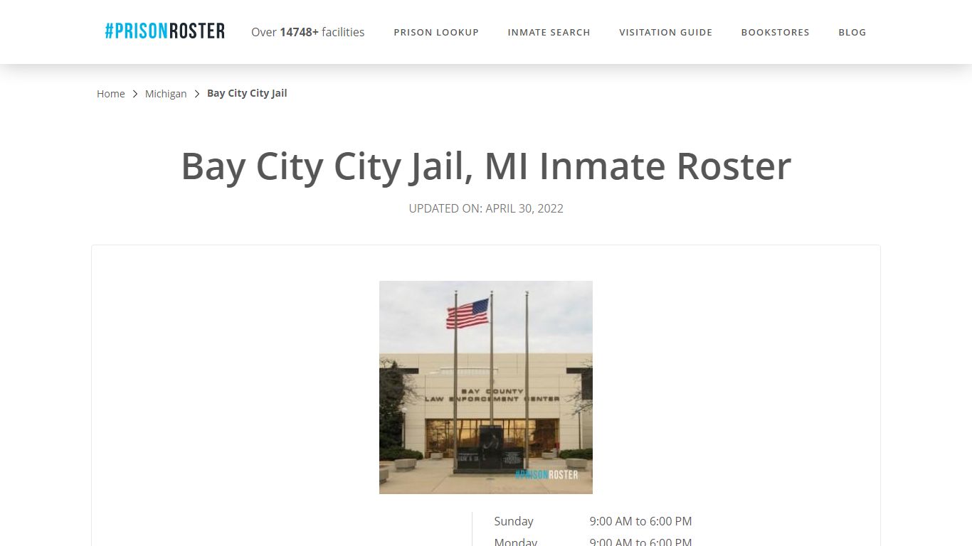 Bay City City Jail, MI Inmate Roster - Prisonroster